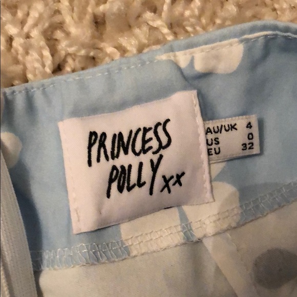 PRINCESS POLLY Shelly Mini Skirt Blue - Picture 5 of 5